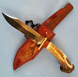 JN coltello da caccia fatto a mano H24c