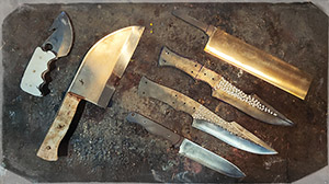 JN handmade knives set 3a