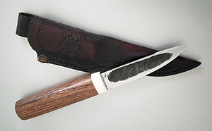 JN Coltello Bushcraft fatto a mano B10c