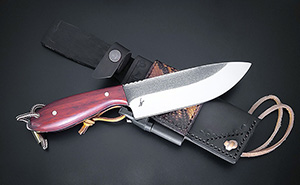 JN Coltello Bushcraft fatto a mano B12b