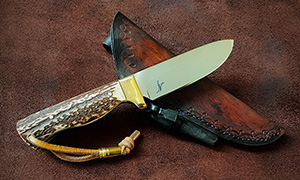 JN Coltello Bushcraft fatto a mano B21b