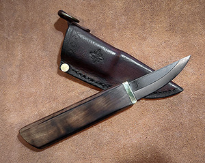 JN Coltello Bushcraft fatto a mano B40b