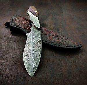 JN handmade damascus knife C18a