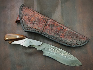 JN handmade damascus knife C18c