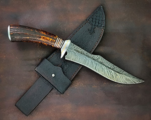 JN handmade damascus knife C21c
