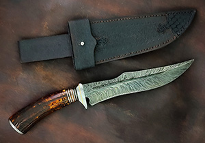 JN handmade damascus knife C21d
