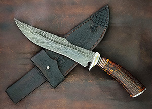 JN handmade damascus knife C21e