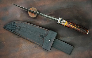 JN handmade damascus knife C21f