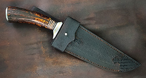 JN handmade damascus knife C21g