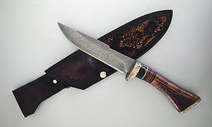 JN handmade damascus knife C26d