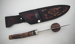JN handmade damascus knife C26e