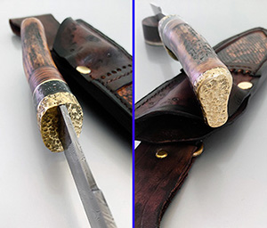 JN handmade damascus knife C26h