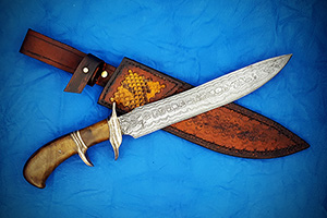 JN handmade damascus knife C30b
