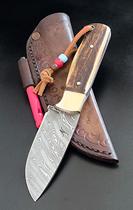 JN coltello EDC damasco fatto a mano EDC12a