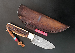 JN coltello EDC damasco fatto a mano EDC12c
