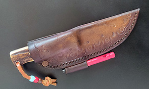 JN coltello EDC damasco fatto a mano EDC12f