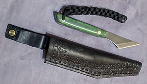 JN coltello kiridashi fatto a mano EDC18a