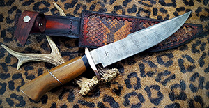 JN handmade damascus hunting knife H15a