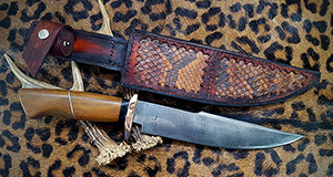 JN handmade damascus hunting knife H15b