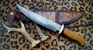 JN handmade damascus hunting knife H15c