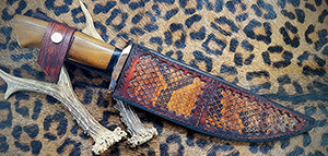 JN handmade damascus hunting knife H15e