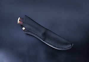 JN handmade damascus hunting knife H16f