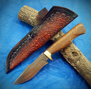 JN handmade damascus hunting knife H17c