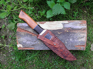 JN handmade damascus hunting knife H19b
