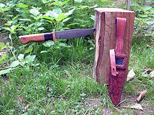 JN handmade damascus hunting knife H19d