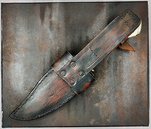 JN handmade damascus hunting knife H27g