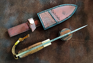JN handmade damascus hunting knife H29e