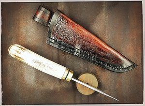 JN handmade Damascus Hunting knife H35e