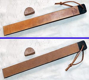 JN coramella di pelle fatta a mano 40cm lunga