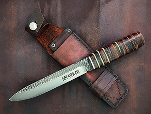 JN Coltello tattico fatto a mano T33d