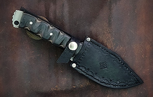 JN Coltello fighter fatto a mano T34f
