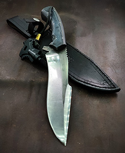 JN Coltello fighter fatto a mano T36a
