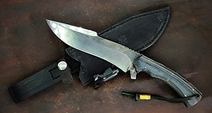 JN Coltello fighter fatto a mano T36d