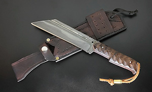 JN Coltello seax fatto a mano T40d