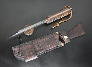 JN Coltello seax fatto a mano T40e