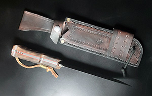 JN Coltello seax fatto a mano T40f