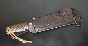 JN Coltello seax fatto a mano T40g