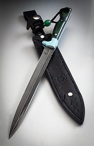 JN Coltello Fighter fatto a mano T47a