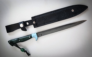 JN Coltello Fighter fatto a mano T47c
