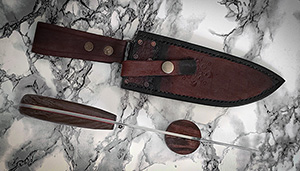 JN Coltello fighter fatto a mano T32e