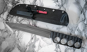 JN Coltello knuckle fatto a mano T50d